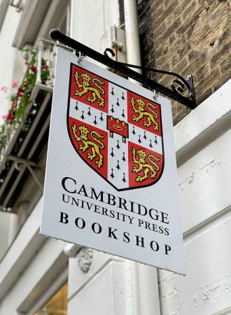 cambridge university press bookshop inscription on the building